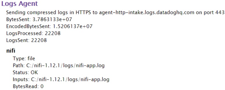 DataDog Logs Agent