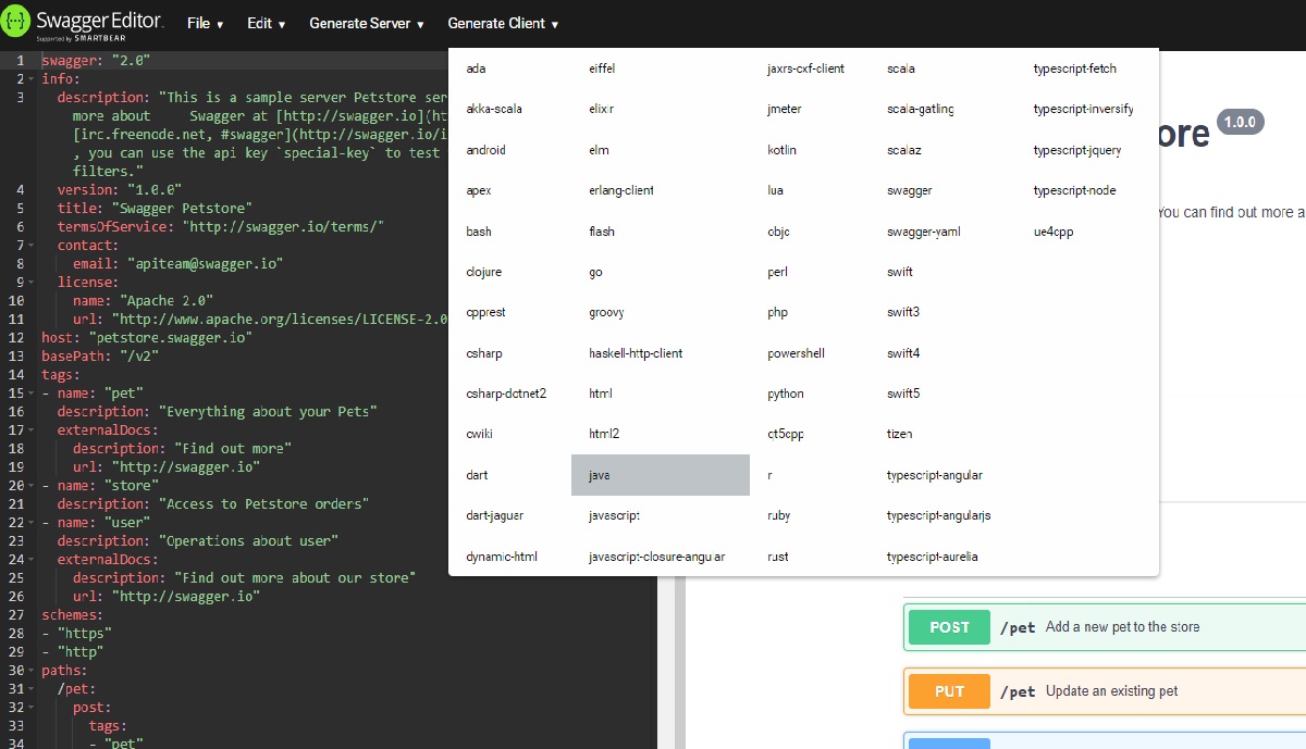 swagger editor import yaml file